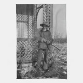 Cowboy Rancher oder kanadischer Gesetzentwurf des Geschirrtuch (Vertikal)