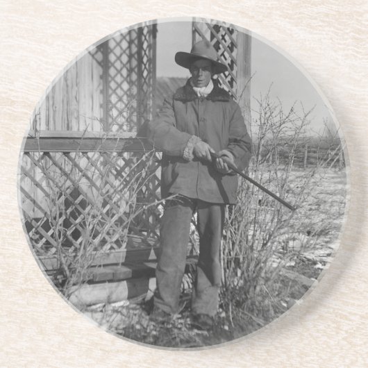 Cowboy Rancher oder kanadischer Gesetzentwurf des  Getränkeuntersetzer (Vorne)