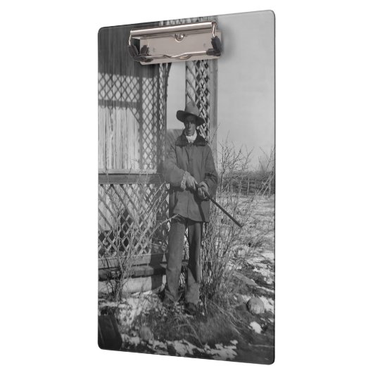 Cowboy Rancher oder kanadischer Gesetzentwurf des  Klemmbrett (Links)