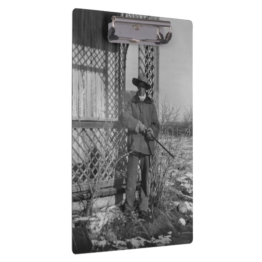 Cowboy Rancher oder kanadischer Gesetzentwurf des  Klemmbrett (Rechts)