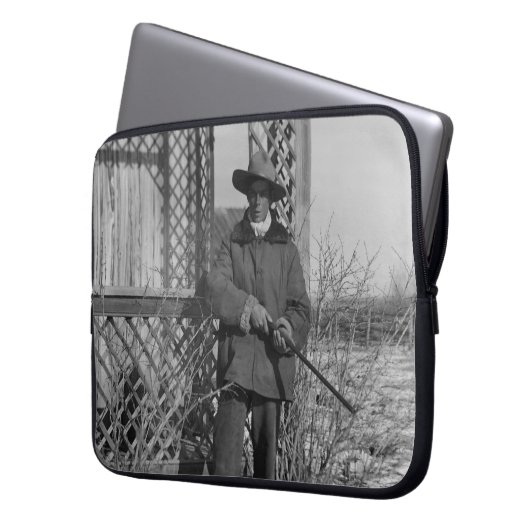 Cowboy Rancher oder kanadischer Gesetzentwurf des Laptopschutzhülle (Vorderseite Links)