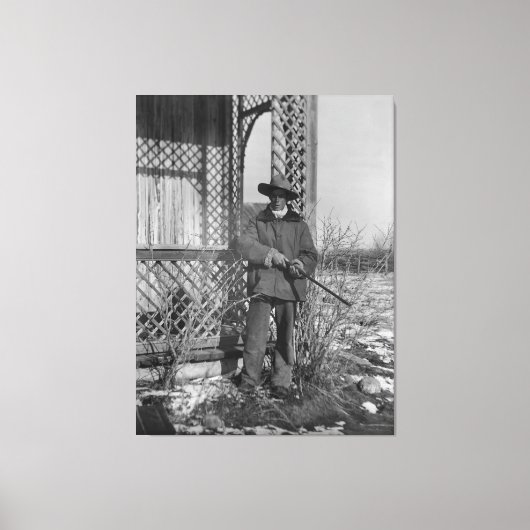 Cowboy Rancher oder kanadischer Gesetzentwurf des Leinwanddruck (Vorderseite)