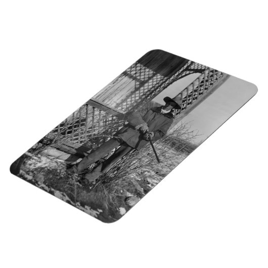 Cowboy Rancher oder kanadischer Gesetzentwurf des  Magnet (Linke Seite)