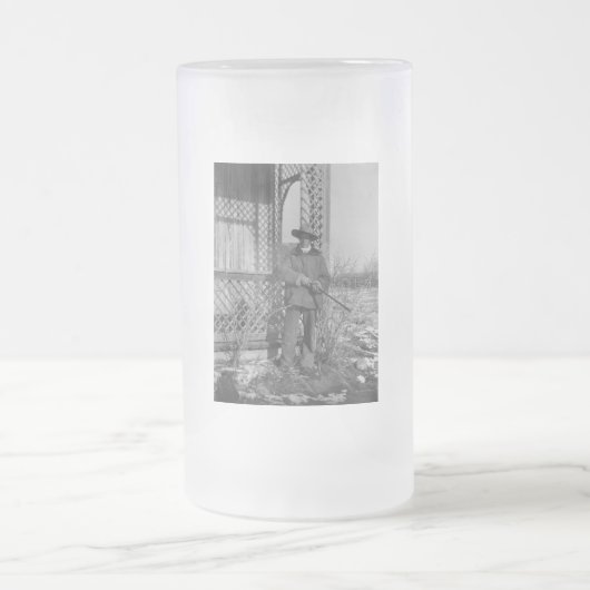 Cowboy Rancher oder kanadischer Gesetzentwurf des Mattglas Bierglas (Mittel)