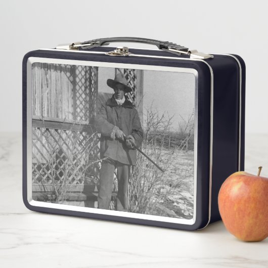 Cowboy Rancher oder kanadischer Gesetzentwurf des Metall Brotdose (Beispiel)