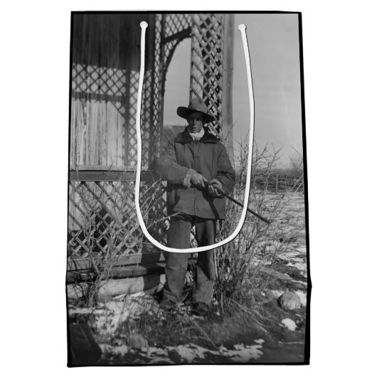 Cowboy Rancher oder kanadischer Gesetzentwurf des Mittlere Geschenktüte (Rückseite)