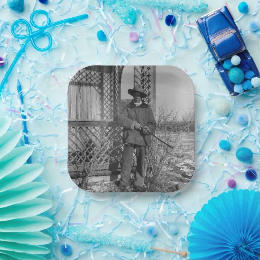 Cowboy Rancher oder kanadischer Gesetzentwurf des  Pappteller (Party)