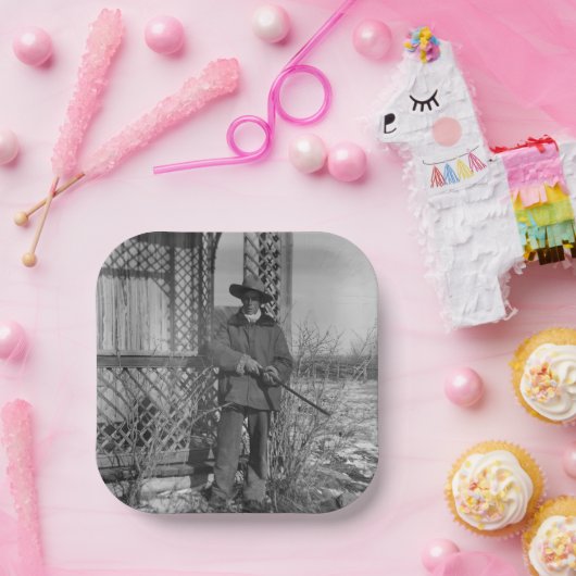 Cowboy Rancher oder kanadischer Gesetzentwurf des  Pappteller (Party)