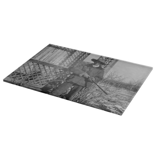 Cowboy Rancher oder kanadischer Gesetzentwurf des  Schneidebrett (Ecke)