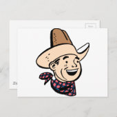 Cowboy-Ranger Postkarte (Vorne/Hinten)