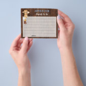 Cowboy-Ratschlag für Mama & Vater Baby-Duschkarte  Flyer (Gruppe)