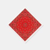 Cowboy Red Paisley Bandana Scarf GRILLEN Picnic Na Serviette (Ecke)