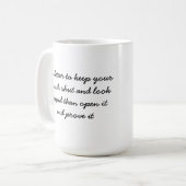 COWBOY-REDEWENDUNGENS-KAFFEE-TASSE KAFFEETASSE (Vorderseite Links)