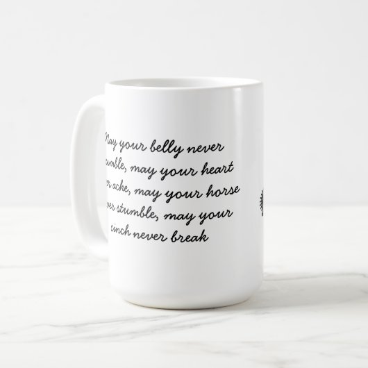 COWBOY-REDEWENDUNGENS-KAFFEE-TASSE KAFFEETASSE (Vorderseite Links)