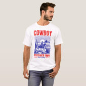 Cowboy reiten auf einem Pferd-T - Shirt (Vorne ganz)