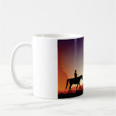 Cowboy reiten auf einer Tasse (Links)
