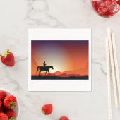Cowboy reiten ein Pferdepapier Napkins Serviette (Beispiel)