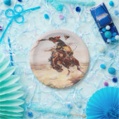 Cowboy reiten Teller mit einem Bucking-Party (Party)