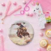 Cowboy reiten Teller mit einem Bucking-Party (Party)