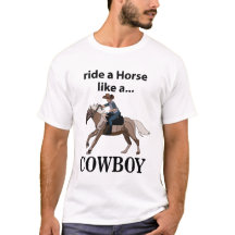 Cowboy reitet ein Pferd wie ein Cowboy