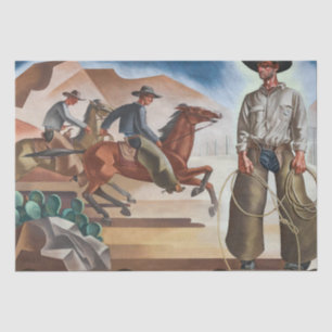 Cowboy Reitpferde Tissue Seidenpapier