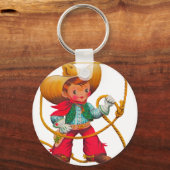 Cowboy Retro Boy Child Cute Western Schlüsselanhänger (Vorderseite)