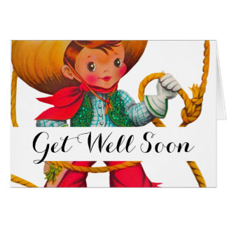 Cowboy Retro Boy Kind Niedlicher Western