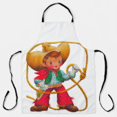 Cowboy Retro Boy Kind Niedlicher Western Schürze (Vorderseite)