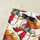 Cowboy Retro Boy Kind Niedlicher Western Strandtuch (Beispiel)