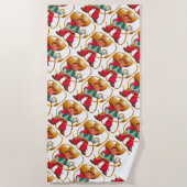 Cowboy Retro Boy Kind Niedlicher Western Strandtuch (Vorderseite)