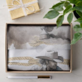 Cowboy Ride Western Man Horse Seidenpapier (Geschenk)