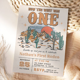 Cowboy Rodeo 1. Geburtstag Wie der Westen eins war Einladung