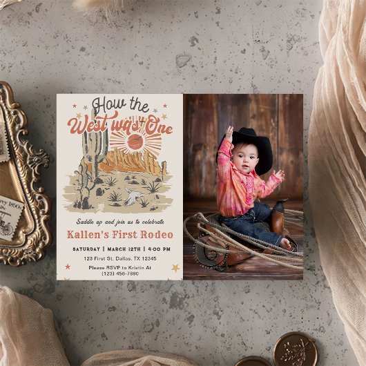 Cowboy Rodeo 1. Wie der Westen ein Foto war Einladung