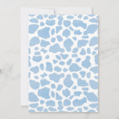 Cowboy-Rodeo-Blue-Geburtstag Einladung (Rückseite)