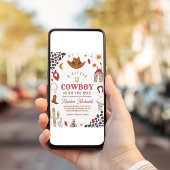 Cowboy Rodeo Boy Southwestern Ranch Baby Dusche Einladung