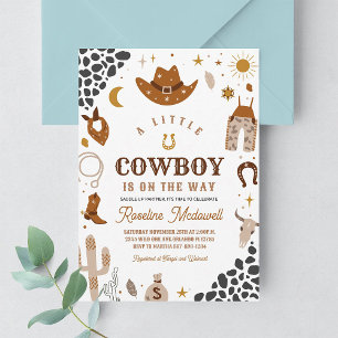 Cowboy Rodeo Boy Southwestern Ranch Baby Dusche Einladung