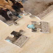 Cowboy Rodeo Calf Roping Western Sports Puzzle (Seite)