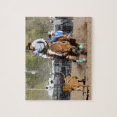 Cowboy Rodeo Calf Roping Western Sports Puzzle (Vertikal)
