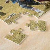 Cowboy Rodeo Clown Bull Distracting Western Sports Puzzle (Seite)