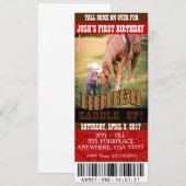 Cowboy Rodeo Einladungen, Umschläge enthalten Einladung (Vorne/Hinten)