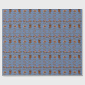 Cowboy-Rodeo-Essentials Geschenkpapier (Flach)