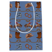 Cowboy-Rodeo-Essentials Mittlere Geschenktüte (Vorderseite)