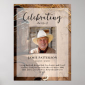 Cowboy Rodeo Feier des Lebens, Beerdigung Foto Poster (Vorne)