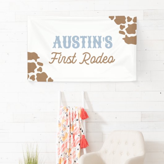 Cowboy Rodeo Geburtstagsparty Banner (Insitu)