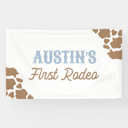 Cowboy Rodeo Geburtstagsparty Banner (Horizontal)