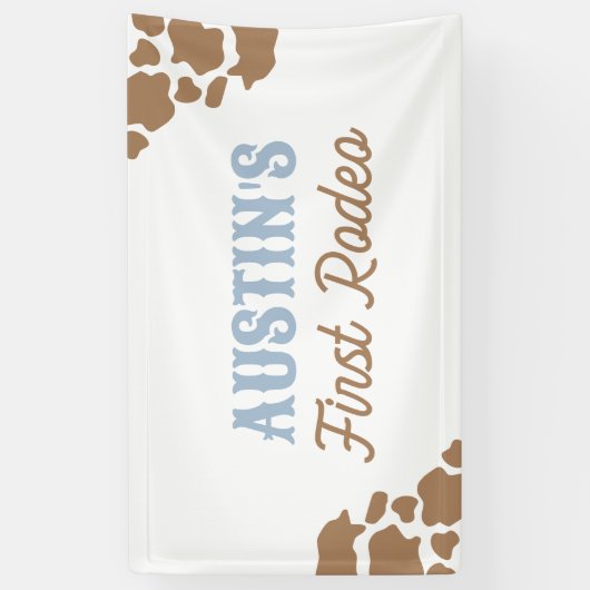 Cowboy Rodeo Geburtstagsparty Banner (Vertikal)