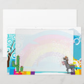 Cowboy Rodeo Horse Briefpapier (Vorne/Hinten)