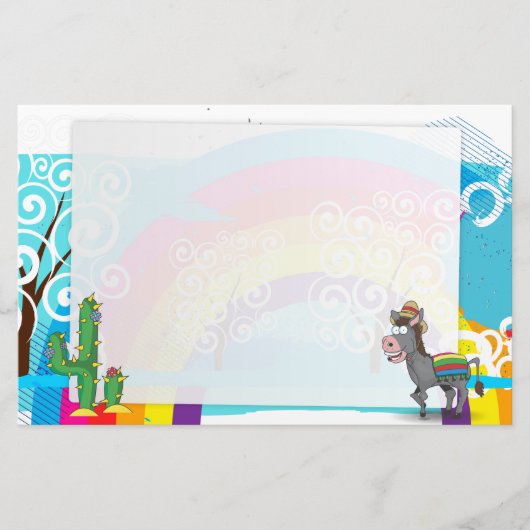 Cowboy Rodeo Horse Briefpapier (Vorderseite)