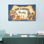 Cowboy Rodeo Pferde Reittier Wild West Party Banner (Messeveranstaltung)
