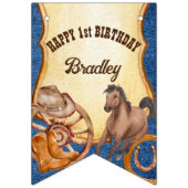 Cowboy Rodeo Pferde Reittier Wild West Party Wimpelkette (Erste Fahne)